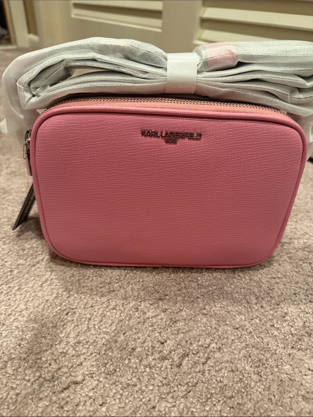 Karl Lagerfeld Pink Camera-Style Crossbody Bag NWT